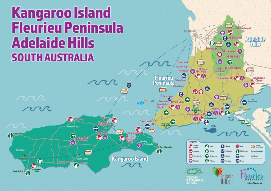 Fleurieu Peninsula Tourism Map > Zesty Shane