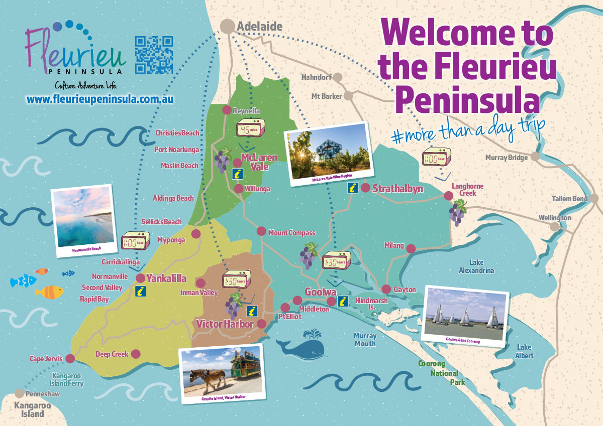 fleurieu peninsula tourist map